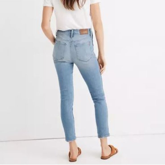 Madewell 10" High-Rise Skinny Crop Horne Wash 28 - Picture 2 of 7